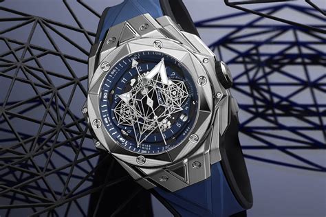 hublot geneve blau|Hublot geneve big bang price.